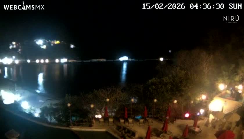 La Crucecita, Bahia Santa Cruz Huatulco Beach Live Cam - Santa Maria Huatulco, Oaxaca, Mexico