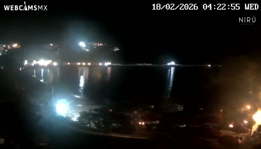 La Crucecita, Bahia Santa Cruz Huatulco Beach Live Cam - Santa Maria Huatulco, Oaxaca, Mexico