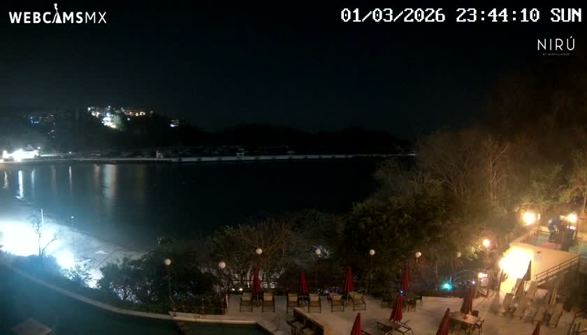 La Crucecita, Bahia Santa Cruz Huatulco Beach Live Cam - Santa Maria Huatulco, Oaxaca, Mexico
