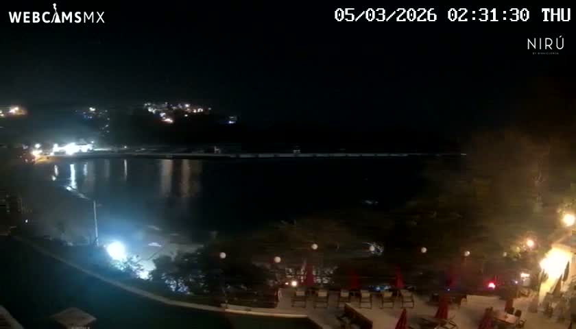 La Crucecita, Bahia Santa Cruz Huatulco Beach Live Cam - Santa Maria Huatulco, Oaxaca, Mexico