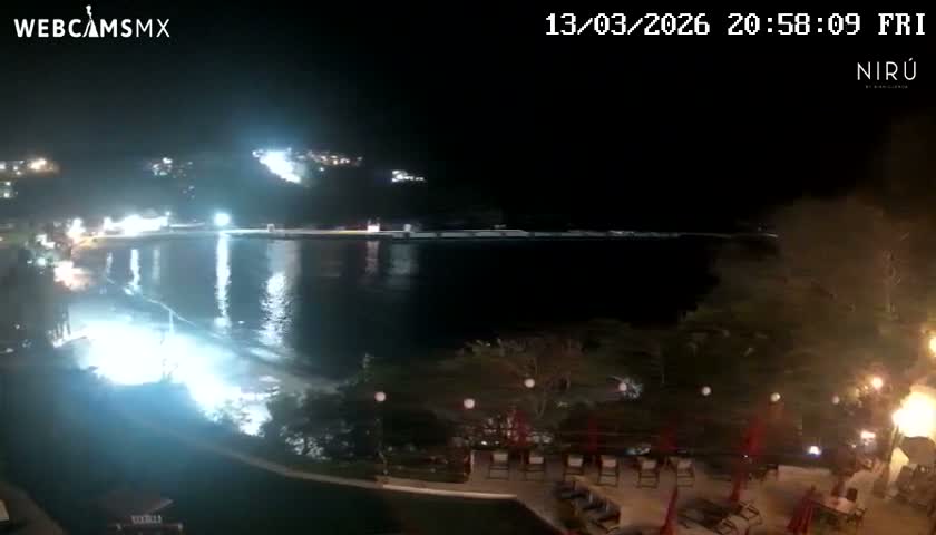 La Crucecita, Bahia Santa Cruz Huatulco Beach Live Cam - Santa Maria Huatulco, Oaxaca, Mexico