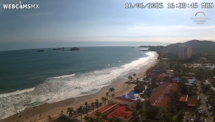 Ixtapa Zihuatanejo, Playa Ixtapa Beach live Cam - Zihuatanejo de Azueta, Guerrero, Mexico