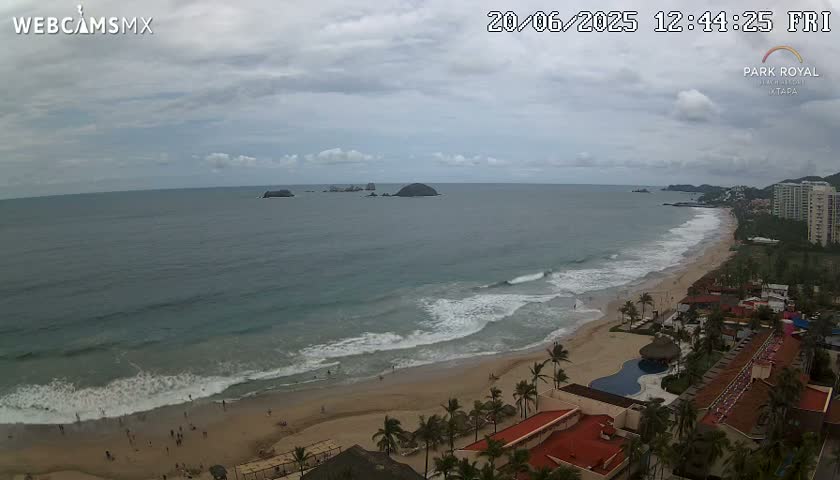 Ixtapa Zihuatanejo, Playa Ixtapa Beach live Cam - Zihuatanejo de Azueta, Guerrero, Mexico