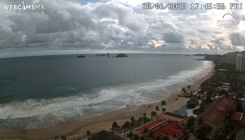 Ixtapa Zihuatanejo, Playa Ixtapa Beach live Cam - Zihuatanejo de Azueta, Guerrero, Mexico