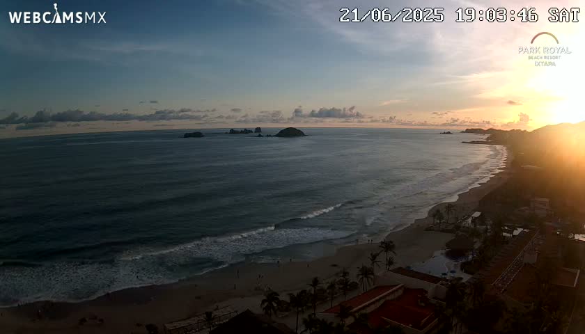 Ixtapa Zihuatanejo, Playa Ixtapa Beach live Cam - Zihuatanejo de Azueta, Guerrero, Mexico
