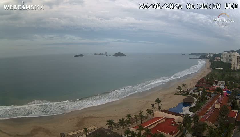 Ixtapa Zihuatanejo, Playa Ixtapa Beach live Cam - Zihuatanejo de Azueta, Guerrero, Mexico