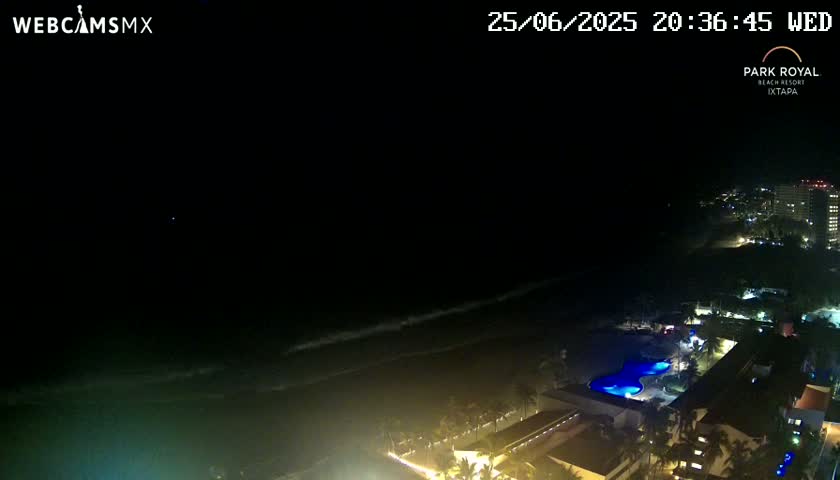 Ixtapa Zihuatanejo, Playa Ixtapa Beach live Cam - Zihuatanejo de Azueta, Guerrero, Mexico