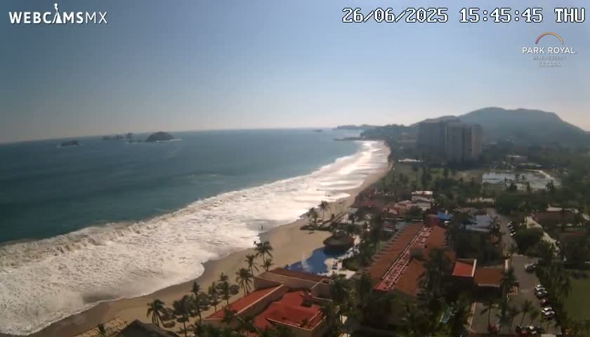 Ixtapa Zihuatanejo, Playa Ixtapa Beach live Cam - Zihuatanejo de Azueta, Guerrero, Mexico