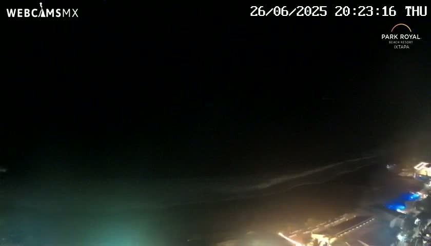 Ixtapa Zihuatanejo, Playa Ixtapa Beach live Cam - Zihuatanejo de Azueta, Guerrero, Mexico