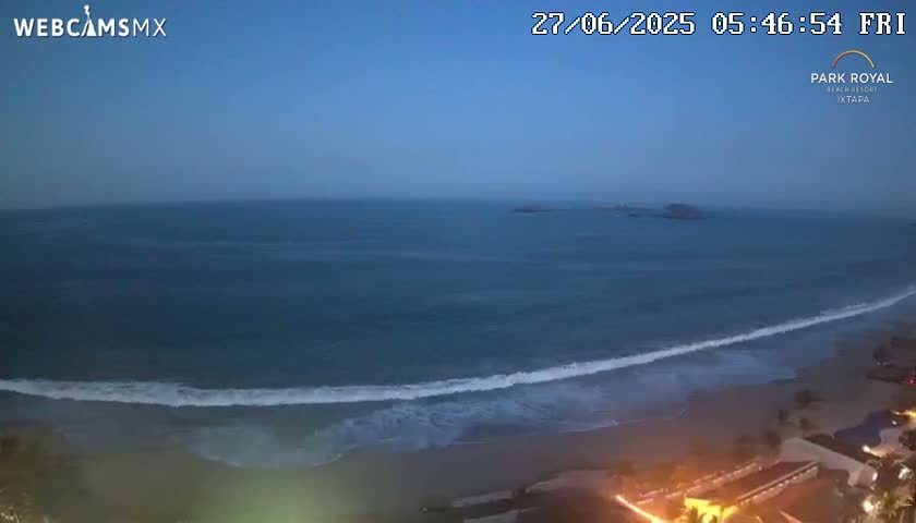 Ixtapa Zihuatanejo, Playa Ixtapa Beach live Cam - Zihuatanejo de Azueta, Guerrero, Mexico