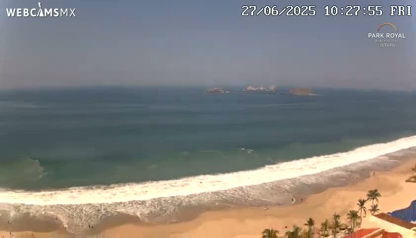 Ixtapa Zihuatanejo, Playa Ixtapa Beach live Cam - Zihuatanejo de Azueta, Guerrero, Mexico