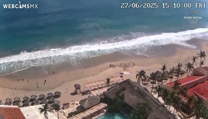 Ixtapa Zihuatanejo, Playa Ixtapa Beach live Cam - Zihuatanejo de Azueta, Guerrero, Mexico