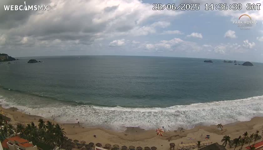 Ixtapa Zihuatanejo, Playa Ixtapa Beach live Cam - Zihuatanejo de Azueta, Guerrero, Mexico