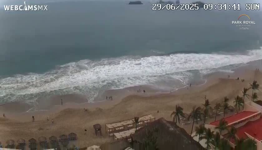 Ixtapa Zihuatanejo, Playa Ixtapa Beach live Cam - Zihuatanejo de Azueta, Guerrero, Mexico