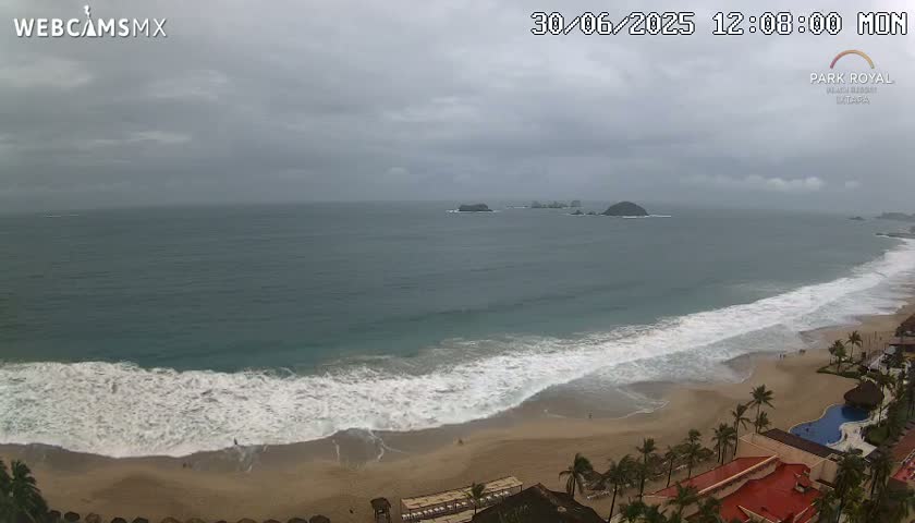 Ixtapa Zihuatanejo, Playa Ixtapa Beach live Cam - Zihuatanejo de Azueta, Guerrero, Mexico