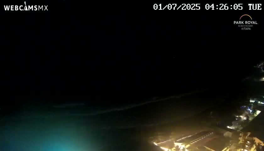 Ixtapa Zihuatanejo, Playa Ixtapa Beach live Cam - Zihuatanejo de Azueta, Guerrero, Mexico