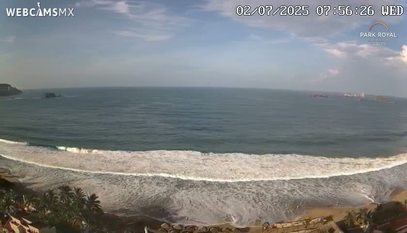 Ixtapa Zihuatanejo, Playa Ixtapa Beach live Cam - Zihuatanejo de Azueta, Guerrero, Mexico