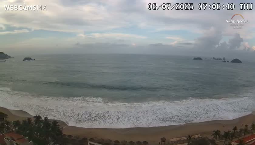 Ixtapa Zihuatanejo, Playa Ixtapa Beach live Cam - Zihuatanejo de Azueta, Guerrero, Mexico