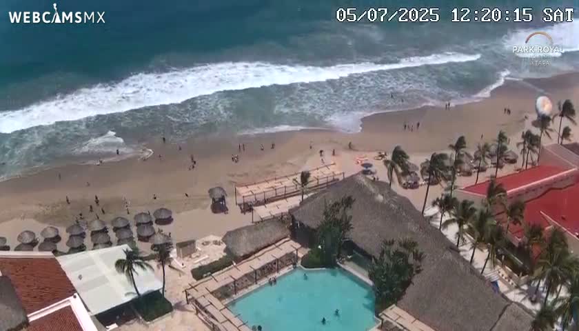 Ixtapa Zihuatanejo, Playa Ixtapa Beach live Cam - Zihuatanejo de Azueta, Guerrero, Mexico