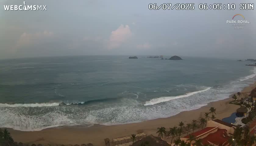 Ixtapa Zihuatanejo, Playa Ixtapa Beach live Cam - Zihuatanejo de Azueta, Guerrero, Mexico