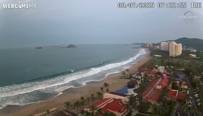 Ixtapa Zihuatanejo, Playa Ixtapa Beach live Cam - Zihuatanejo de Azueta, Guerrero, Mexico
