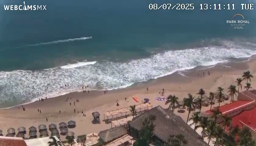Ixtapa Zihuatanejo, Playa Ixtapa Beach live Cam - Zihuatanejo de Azueta, Guerrero, Mexico