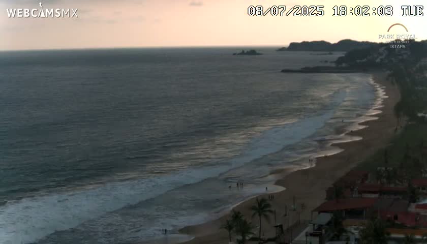 Ixtapa Zihuatanejo, Playa Ixtapa Beach live Cam - Zihuatanejo de Azueta, Guerrero, Mexico