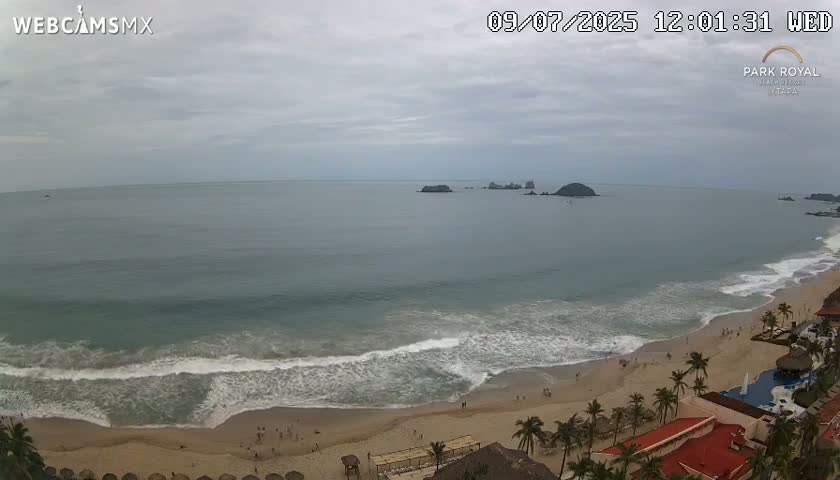 Ixtapa Zihuatanejo, Playa Ixtapa Beach live Cam - Zihuatanejo de Azueta, Guerrero, Mexico