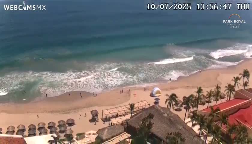 Ixtapa Zihuatanejo, Playa Ixtapa Beach live Cam - Zihuatanejo de Azueta, Guerrero, Mexico