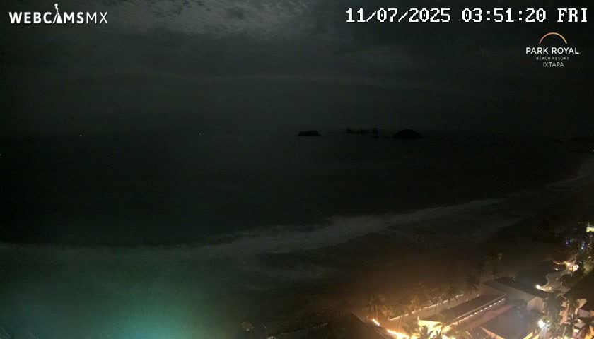 Ixtapa Zihuatanejo, Playa Ixtapa Beach live Cam - Zihuatanejo de Azueta, Guerrero, Mexico