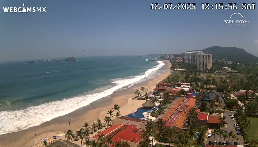 Ixtapa Zihuatanejo, Playa Ixtapa Beach live Cam - Zihuatanejo de Azueta, Guerrero, Mexico