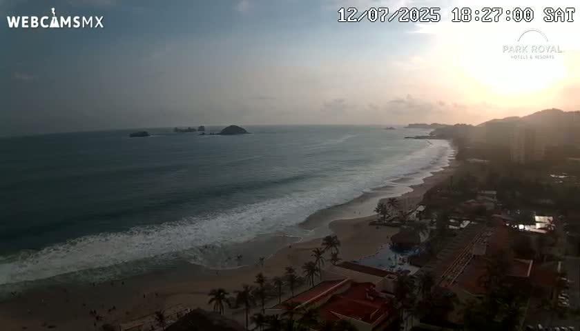 Ixtapa Zihuatanejo, Playa Ixtapa Beach live Cam - Zihuatanejo de Azueta, Guerrero, Mexico