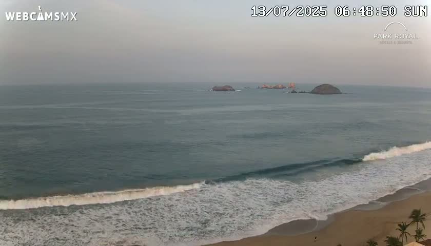 Ixtapa Zihuatanejo, Playa Ixtapa Beach live Cam - Zihuatanejo de Azueta, Guerrero, Mexico