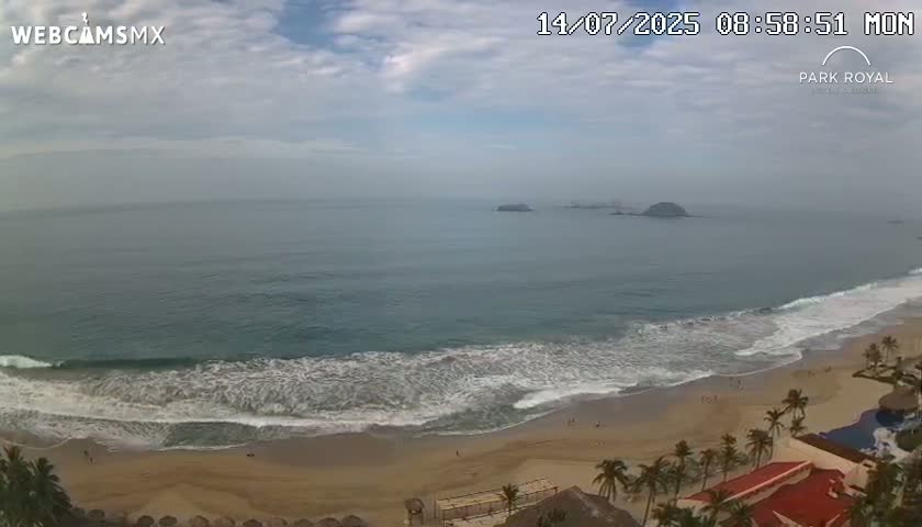 Ixtapa Zihuatanejo, Playa Ixtapa Beach live Cam - Zihuatanejo de Azueta, Guerrero, Mexico