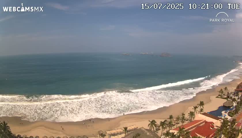 Ixtapa Zihuatanejo, Playa Ixtapa Beach live Cam - Zihuatanejo de Azueta, Guerrero, Mexico
