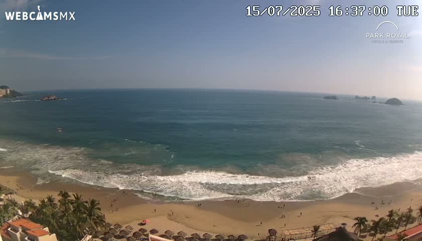Ixtapa Zihuatanejo, Playa Ixtapa Beach live Cam - Zihuatanejo de Azueta, Guerrero, Mexico