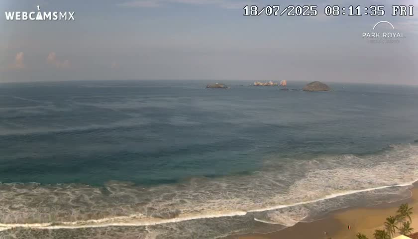 Ixtapa Zihuatanejo, Playa Ixtapa Beach live Cam - Zihuatanejo de Azueta, Guerrero, Mexico