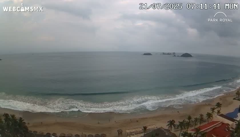 Ixtapa Zihuatanejo, Playa Ixtapa Beach live Cam - Zihuatanejo de Azueta, Guerrero, Mexico