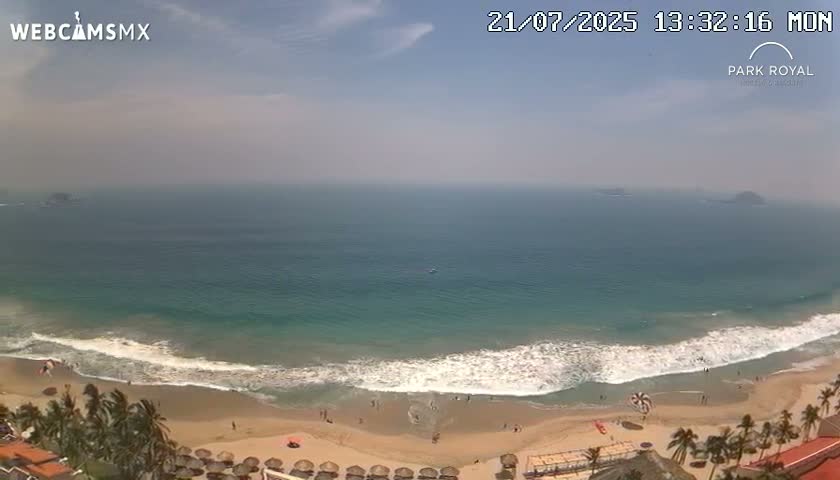 Ixtapa Zihuatanejo, Playa Ixtapa Beach live Cam - Zihuatanejo de Azueta, Guerrero, Mexico