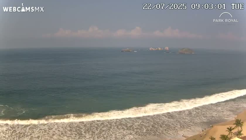 Ixtapa Zihuatanejo, Playa Ixtapa Beach live Cam - Zihuatanejo de Azueta, Guerrero, Mexico