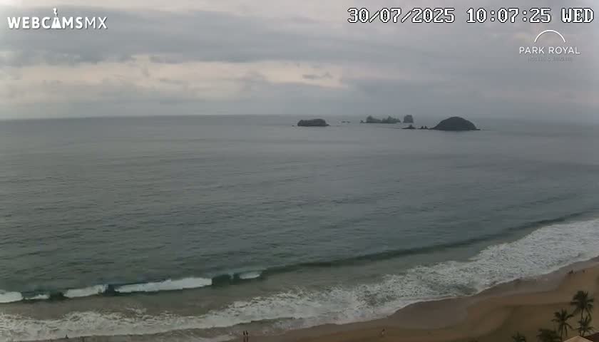 Ixtapa Zihuatanejo, Playa Ixtapa Beach live Cam - Zihuatanejo de Azueta, Guerrero, Mexico