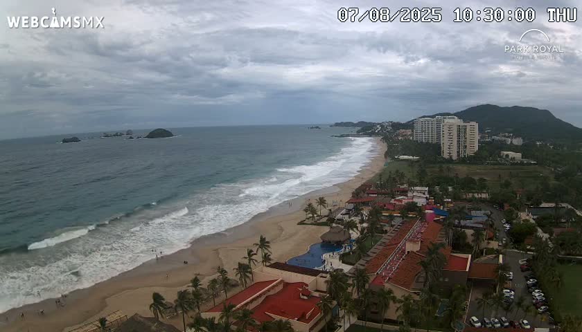 Ixtapa Zihuatanejo, Playa Ixtapa Beach live Cam - Zihuatanejo de Azueta, Guerrero, Mexico