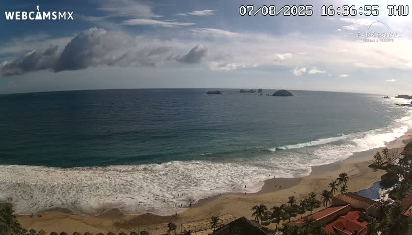 Ixtapa Zihuatanejo, Playa Ixtapa Beach live Cam - Zihuatanejo de Azueta, Guerrero, Mexico