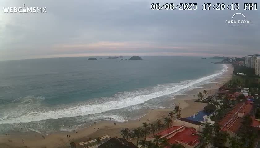 Ixtapa Zihuatanejo, Playa Ixtapa Beach live Cam - Zihuatanejo de Azueta, Guerrero, Mexico