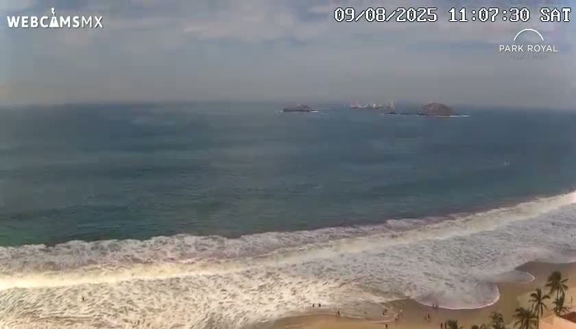 Ixtapa Zihuatanejo, Playa Ixtapa Beach live Cam - Zihuatanejo de Azueta, Guerrero, Mexico