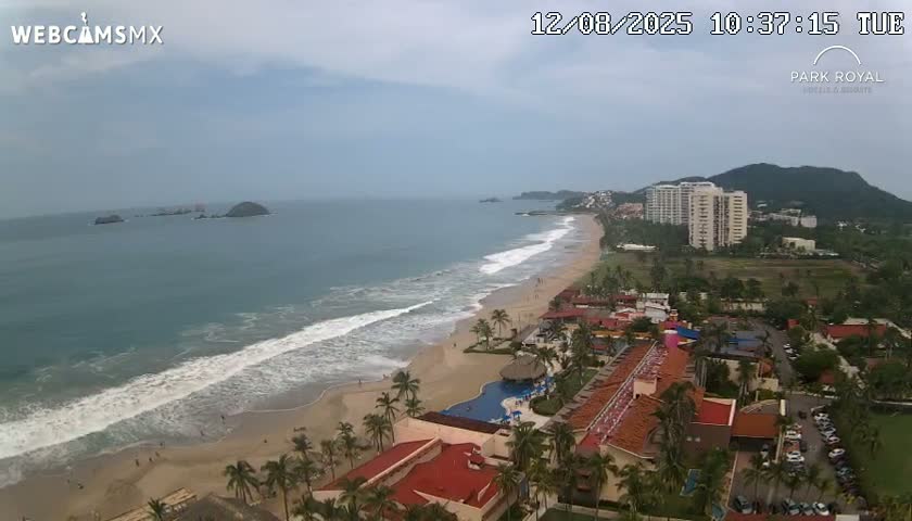 Ixtapa Zihuatanejo, Playa Ixtapa Beach live Cam - Zihuatanejo de Azueta, Guerrero, Mexico