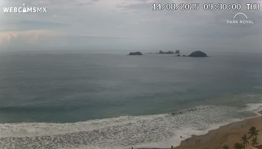 Ixtapa Zihuatanejo, Playa Ixtapa Beach live Cam - Zihuatanejo de Azueta, Guerrero, Mexico