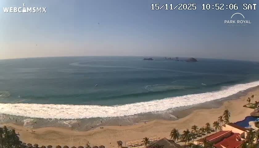 Ixtapa Zihuatanejo, Playa Ixtapa Beach live Cam - Zihuatanejo de Azueta, Guerrero, Mexico