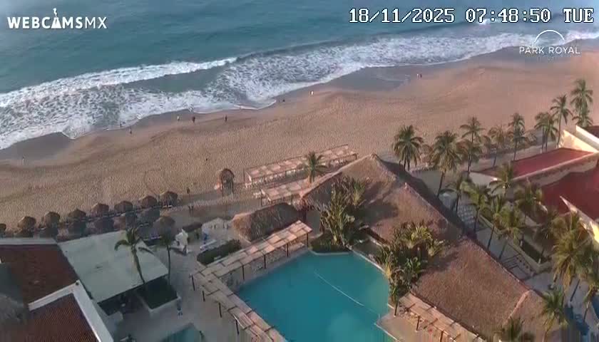 Ixtapa Zihuatanejo, Playa Ixtapa Beach live Cam - Zihuatanejo de Azueta, Guerrero, Mexico