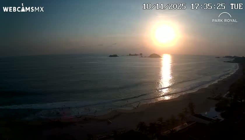 Ixtapa Zihuatanejo, Playa Ixtapa Beach live Cam - Zihuatanejo de Azueta, Guerrero, Mexico